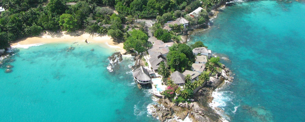 Mahe, Seychelles from the air